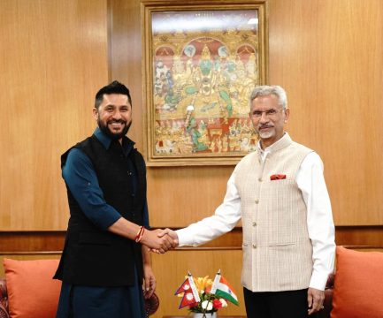 रास्वपा सभापति रवि लामिछाने र भारतका विदेशममन्त्री एस जयशंकरबीच भेटवार्ता
