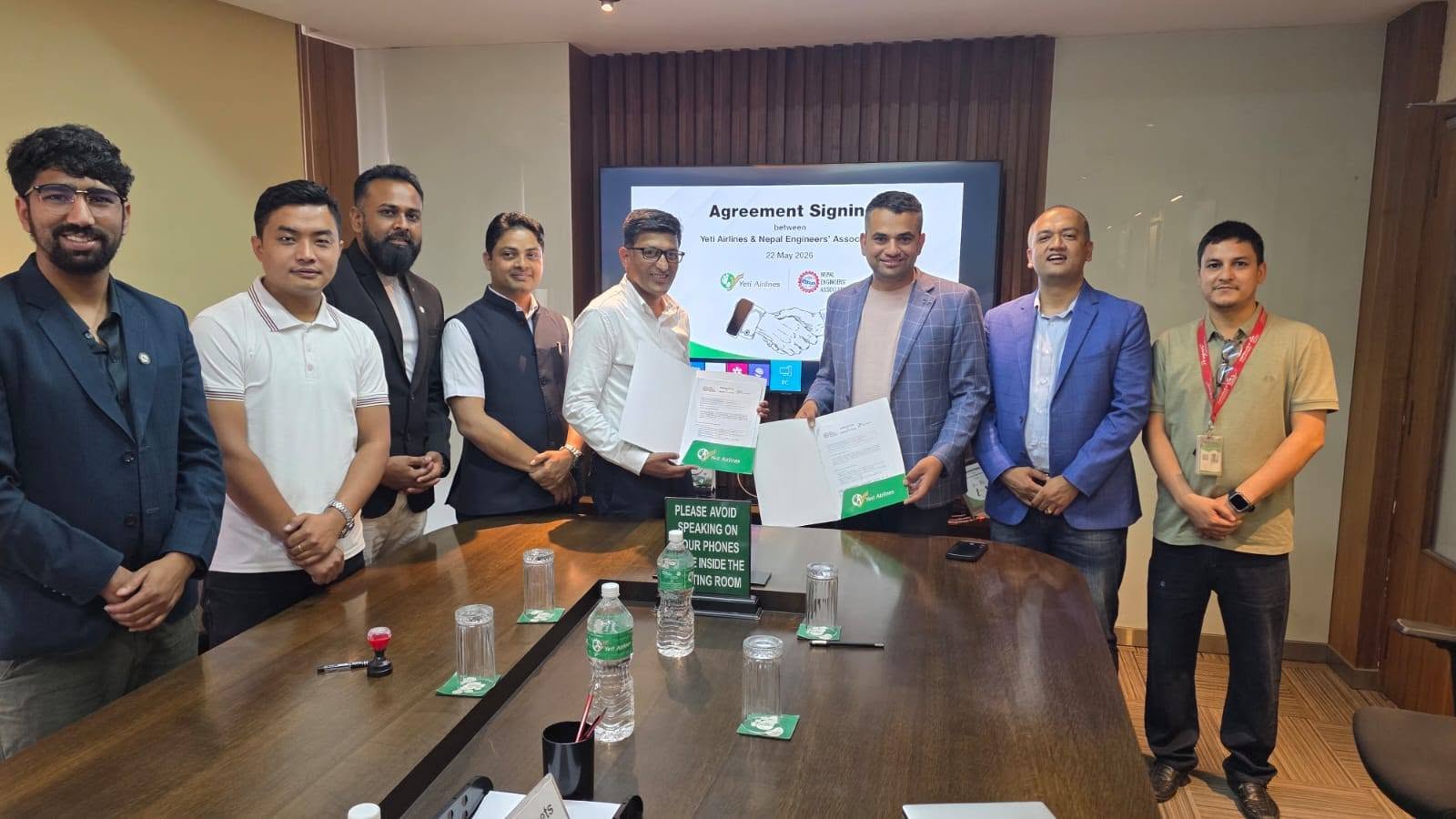 यती एयरलाइन्सबाट यात्रा गर्ने नेपाल इन्जिनियर्स एशोसिएशनका सदस्यलाई हवाई भाडामा छुट