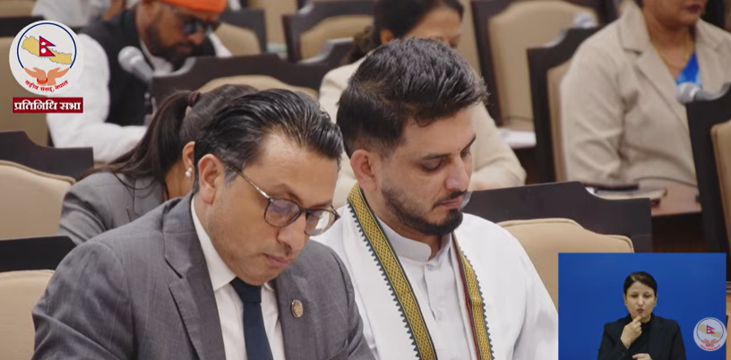 मन्त्रीबाट संसद् नियमावली उल्लंघन, सभामुखको सम्मानमा नउठेका मन्त्री स्वर्णिम र सुनिल