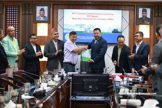 पश्चिम सेती ४०० केभी प्रसारण लाइन सार्वजनिक-निजी साझेदारी अन्तर्गत निर्माण गर्न खोलियो कम्पनी