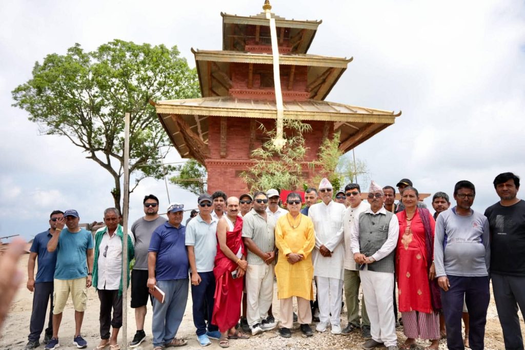 जालपादेवी केबलकार दुई महिनाभित्र सञ्चालनमा आउने, नवनिर्मित मन्दिरमा क्षमा पूजा