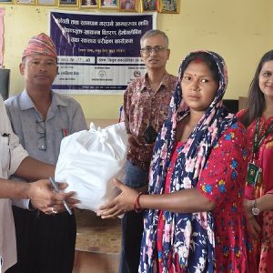 सानिमा बैंकले सातै प्रदेशमा गर्भवती तथा सुत्केरीलाई वितरण गर्‍यो पौष्टिक खाना