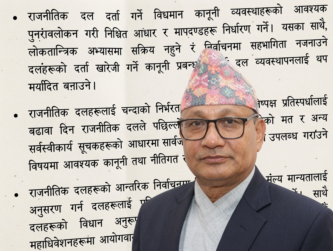 प्रस्तावित प्रमुख निर्वाचन आयुक्तको योजना : संविधान विपरित दल खारेज, पार्टीलाई अनुदान
