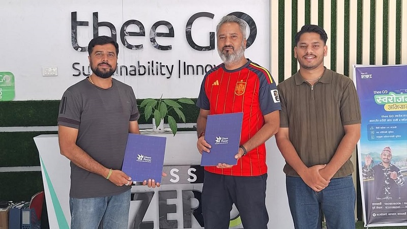 सोलारमा आधारित ब्याट्री ऊर्जा भण्डारण प्रणाली निर्माण गर्न दी गो र घाम पावरबीच सम्झौता