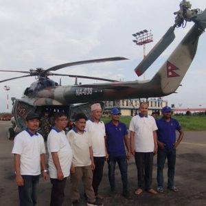 बडीमालिकामा टेलिफोन तथा इन्टरनेट सेवा विस्तार गरिंदै, हेलिकप्टरमार्फत उपकरण ढुवानी