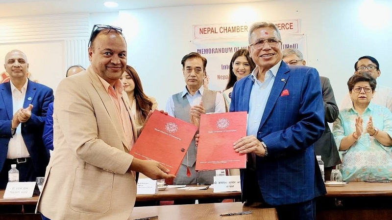 नेपालमा लगानी र व्यापार प्रवर्धनका लागि चेम्बर र एनआरएनएले गरे साझेदारी