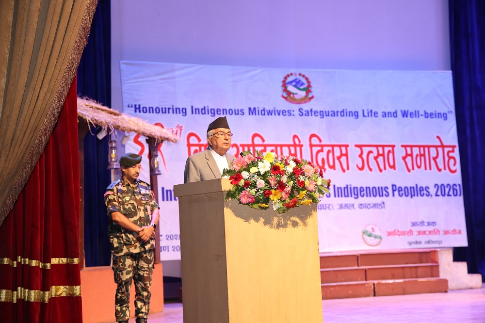 आदिवासी संस्कृतिलाई पर्यटनसँग जोडी आर्थिक लाभ लिने नीति अवलम्बन गरौं : राष्ट्रपति पौडेल