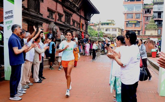 बिपी स्मृति ‘ग्रीन रन महिला रि-रन’ प्रतियोगितामा पूर्णलक्ष्मी न्यौपाने पहिलो