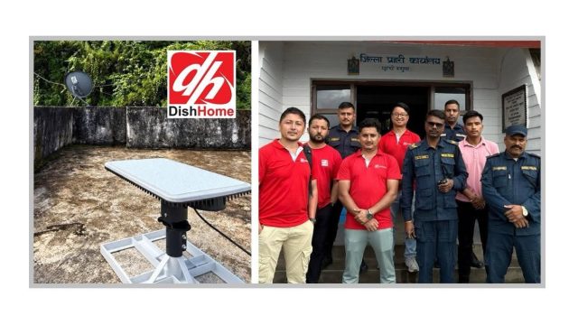 बाढी प्रभावित रसुवामा डिशहोमले उपलब्ध गरायो निःशुल्क स्याटेलाइट इन्टरनेट सेवा