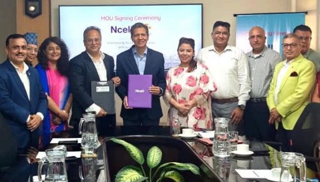 एनसेल र नाटोबीच साझेदारी, नेपाल आउने विदेशी पर्यटकको दूरसञ्चार सेवामा पहुँच सहज हुने