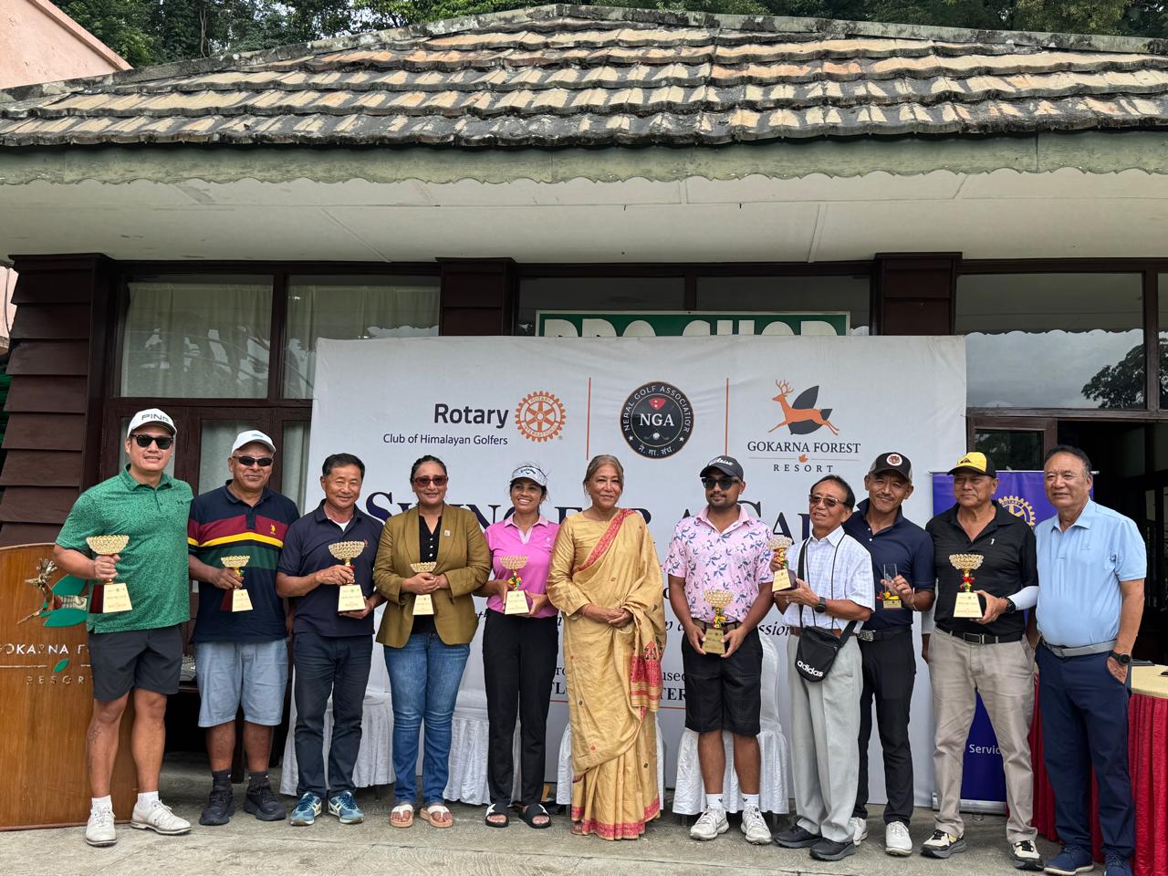 बाढीपीडितको सहयोगार्थ आयोजित गल्फ प्रतियोगिताको उपाधि राईलाई, साढे १२ लाख संकलन