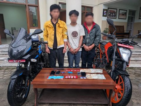 काठमाडौंमा मोटरसाइकल चोरी गरी नुवाकोट र धादिङ पुर्‍याएर बेच्ने तीन जना पक्राउ
