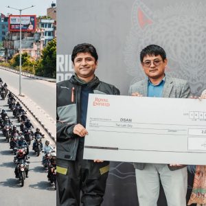 रोयल इन्फिल्डको 'वान राइड'मा १५०० राइडर सहभागी, डाउन सिन्ड्रोम एसोसिएसनलाई २ लाख