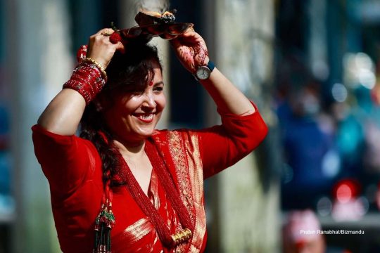 ऋषि पञ्चमी मनाउन गौरीघाटमा बिहानैदेखि घुइँचो