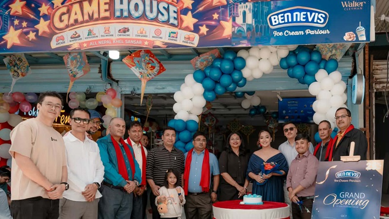 पोखराको न्युरोडमा बेन्नेभिसको सातौँ आइसक्रिम पार्लर संचालनमा, प्रत्येक स्कुपमा २० प्रतिशत छुट