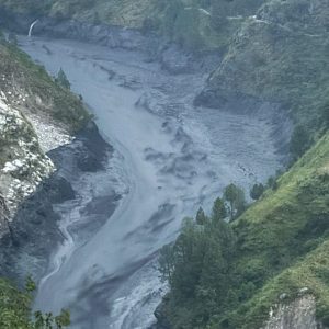 बूढीगण्डकीमा बाढी : जगतका सात घर बगायो, आरुघाटसम्म जोखिम बढ्दा तटीय क्षेत्रमा सतर्कता