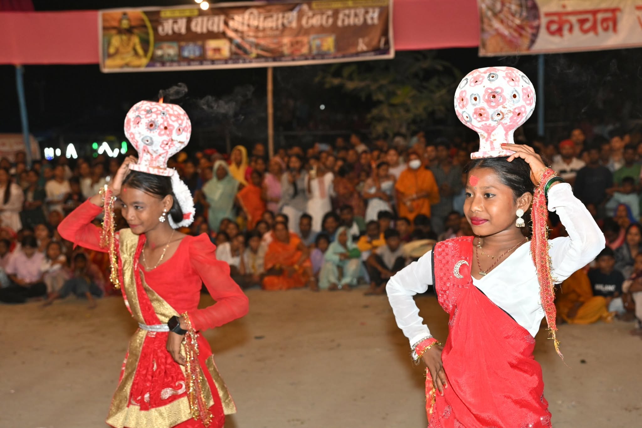 सिरहाको मिर्चैयामा नवरात्रको उल्लास, झिझिया नाच मुख्य आकर्षण (तस्विरहरु)
