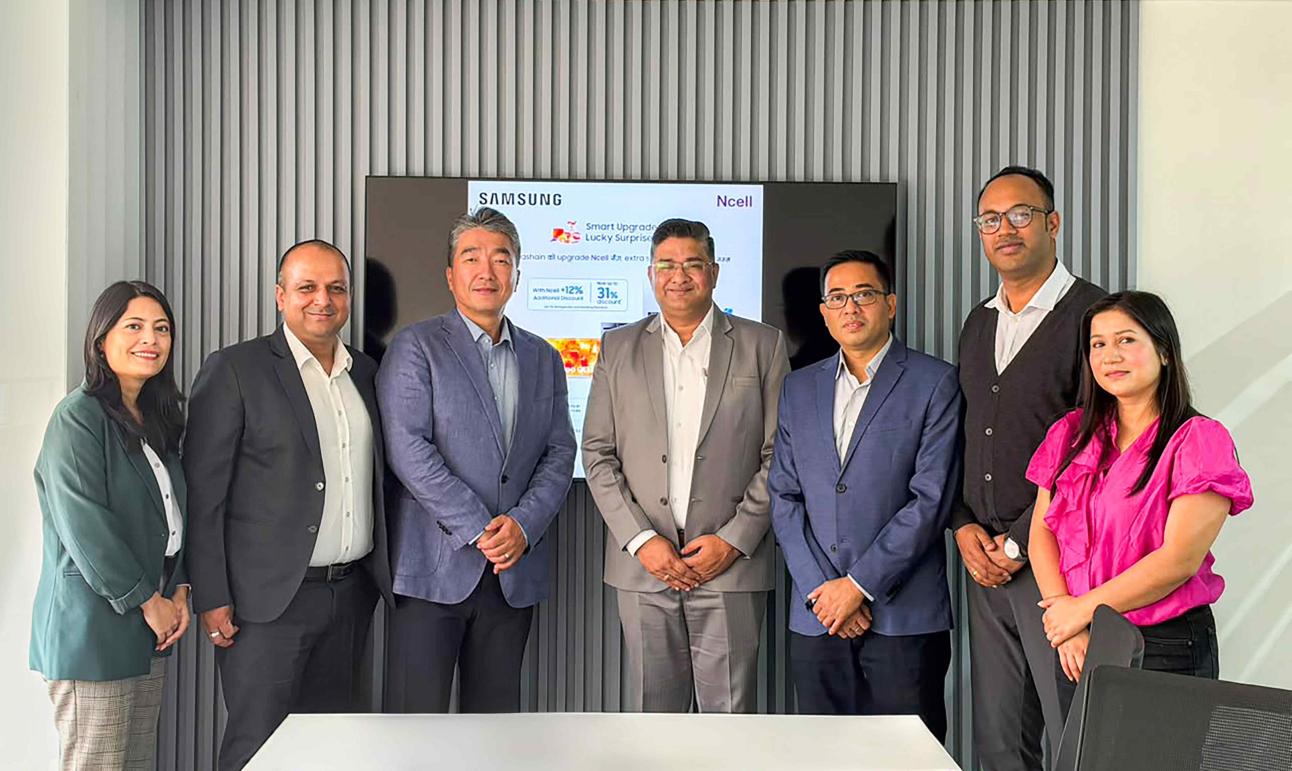 एनसेल ग्राहकले छानिएका सामसङ टिभी, फ्रिज र वासिङ मेसिनमा ३१ प्रतिशतसम्म छुट पाउने